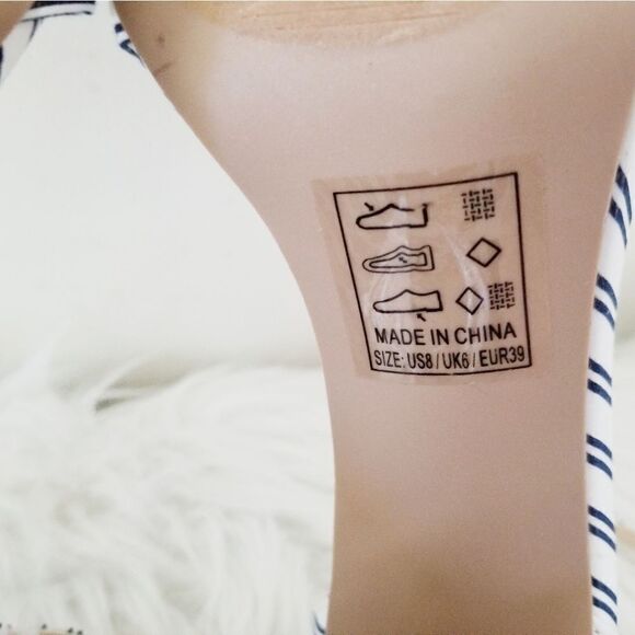 Quipid striped open toe heels - Picture 5 of 8